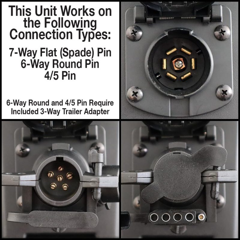 Heavy Ranger MUTT Universal Portable and Water-Resistant Trailer Light Tester with 7-Way Round Pin Arrangement - Image 15