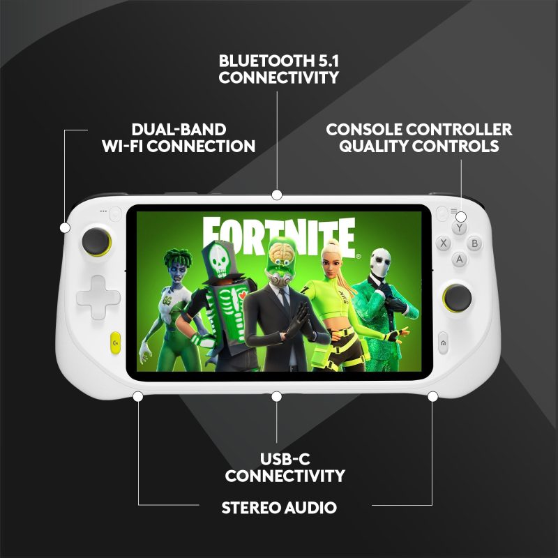 Logitech – G CLOUD Gaming Handheld Console – White - Image 8