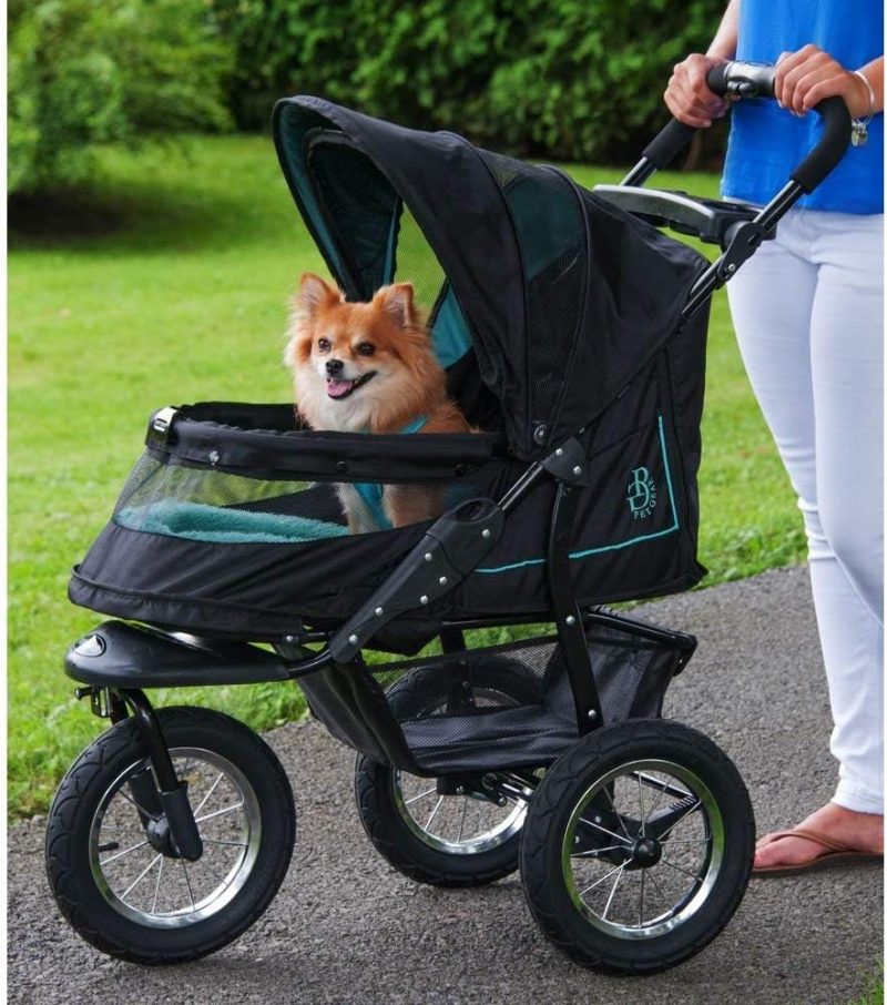 No-Zip NV Pet Stroller for Cats/Dogs, Zipperless Entry, Easy One-Hand Fold, Gel-Filled Tires, Plush Pad + Weather Cover Included, 3 colors - Image 19