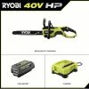 Ryobi RY40580 18′′ 40V HP Chainsaw Kit with Case Battery & Charger - Image 2