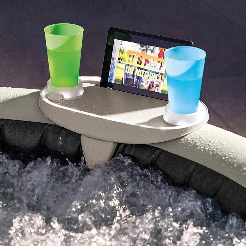 Intex PureSpa Plus Portable Inflatable Hot Tub, 77 x 28", with Phone Spa Tray - MadeInUSA - 图片 2