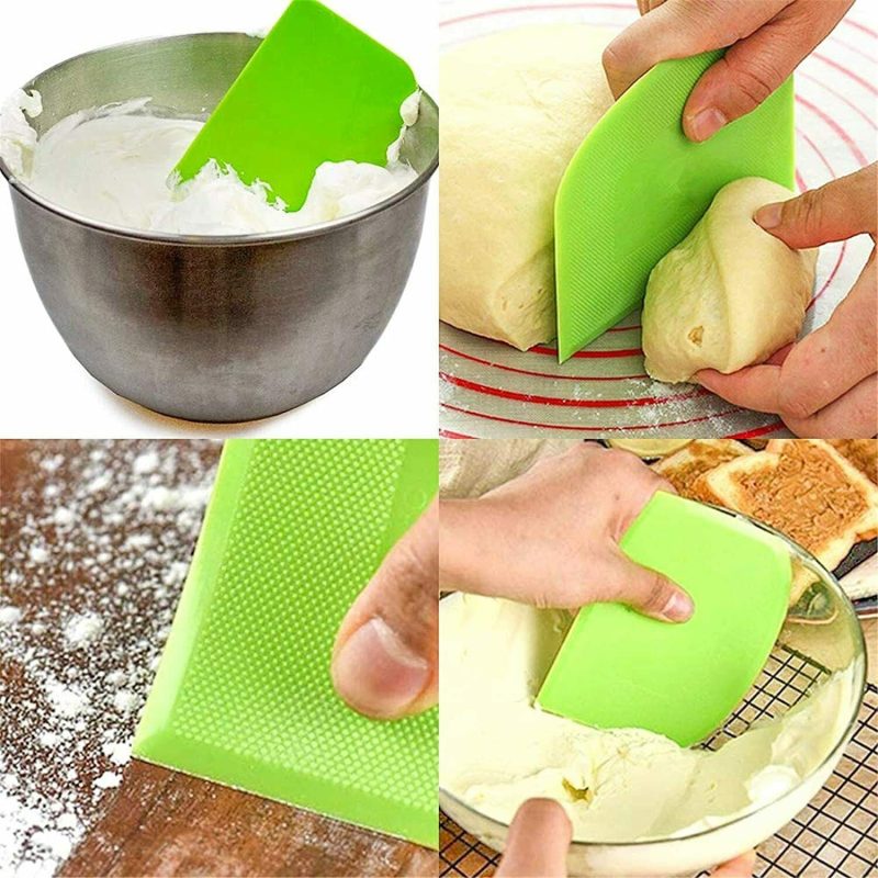 2 PCS Plastic Dough, Bowl,  Bench Scraper - Image 6