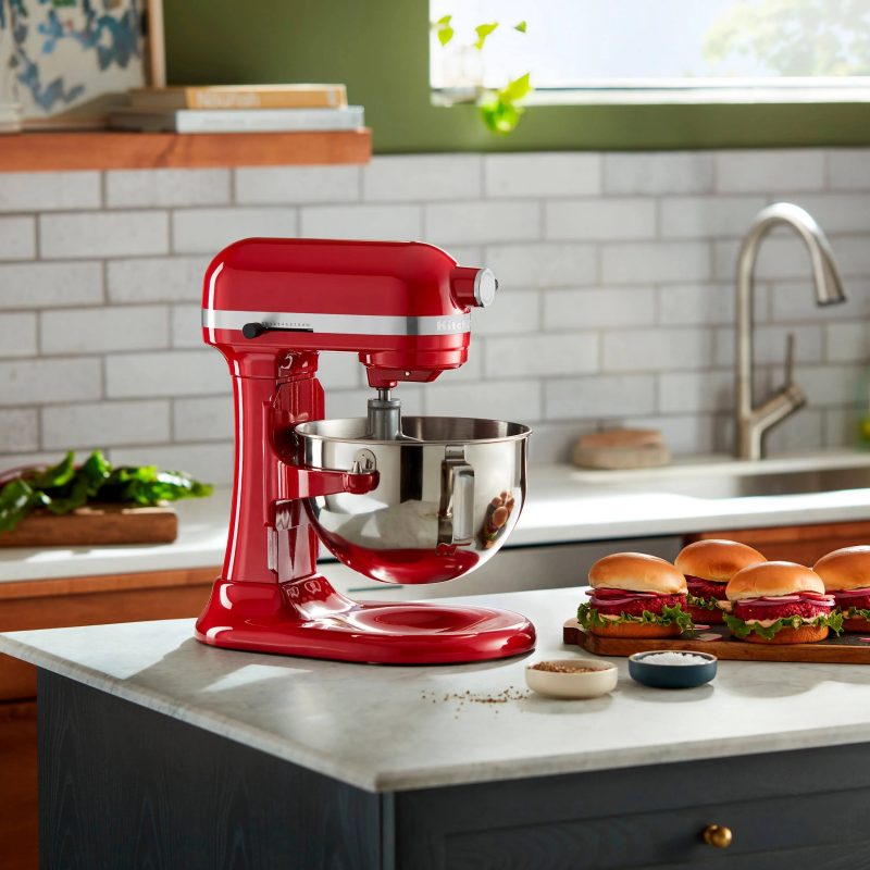 KitchenAid - 5.5 Quart Bowl-Lift Stand Mixer - Empire Red - MadeInUSA - Image 8