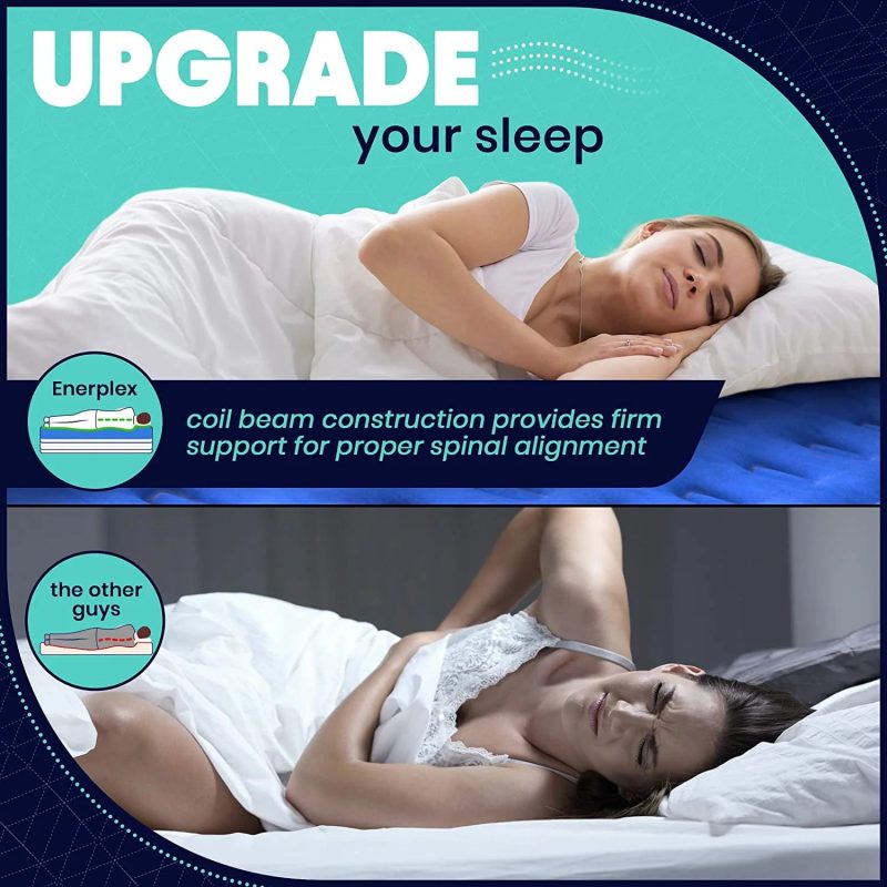 EnerPlex Air Mattress with Built-in Pump - Double Height Inflatable Mattress for Camping, Home & Portable Travel - Queen, 13 Inch sgtnighsdesigns - Image 2
