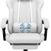 GTPLAYER Gaming Chair, Computer Chair with Footrest and Lumbar Support, Height Adjustable Game Chair with 360  -Swivel Seat and Headrest and for Office or Gaming (White) - Image 8