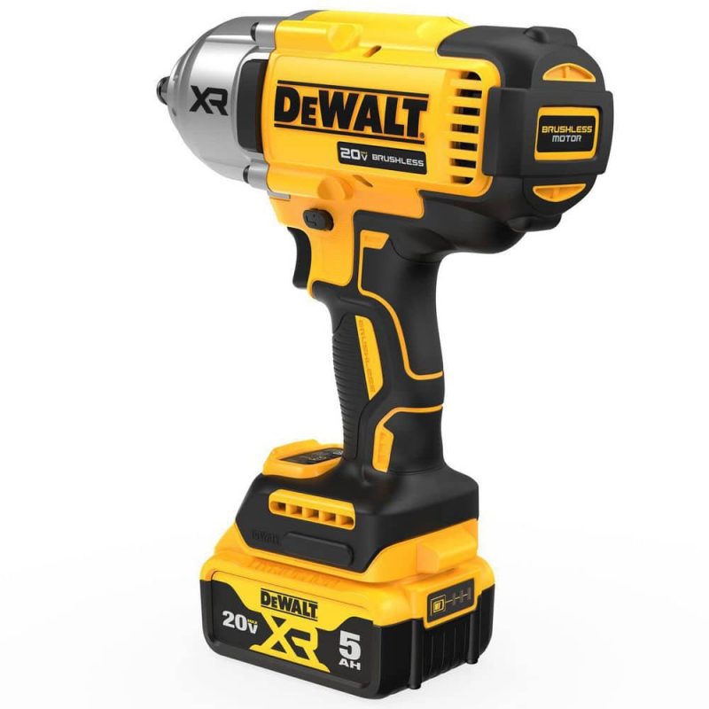 DEWALT 20V MAX Lithium-Ion Cordless 1/2 in. Impact Wrench Kit DCF900P1 - Image 7