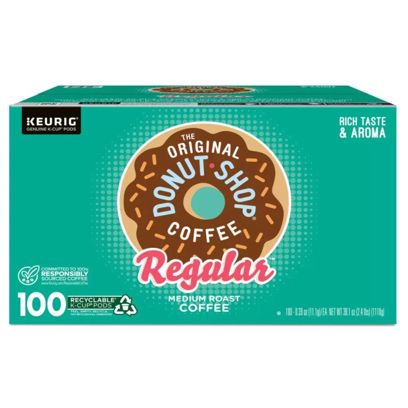 The Original Donut Shop Medium Roast Coffee Pods, 100 Count – Compatible with Keurig K-Cup Brewers, Kosher Certified - Image 2