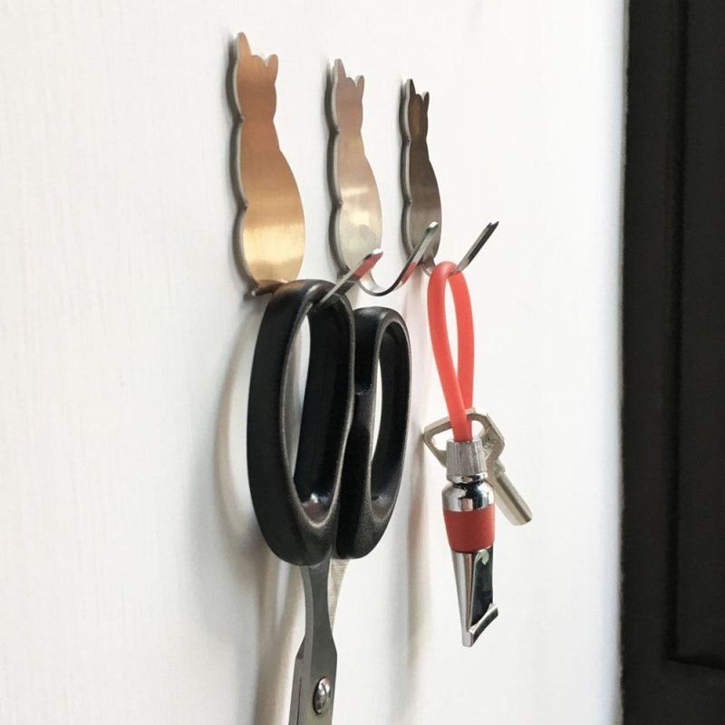 2-Piece Self-Adhesive Kitty Wall Hooks - Image 5