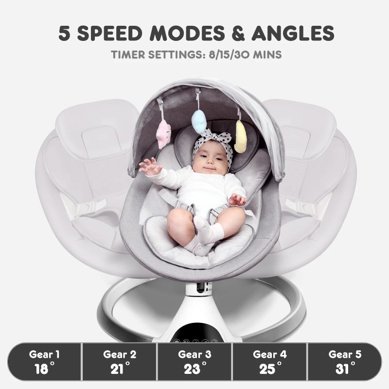 HARPPA Weddell | Electric Baby Swing - Image 60