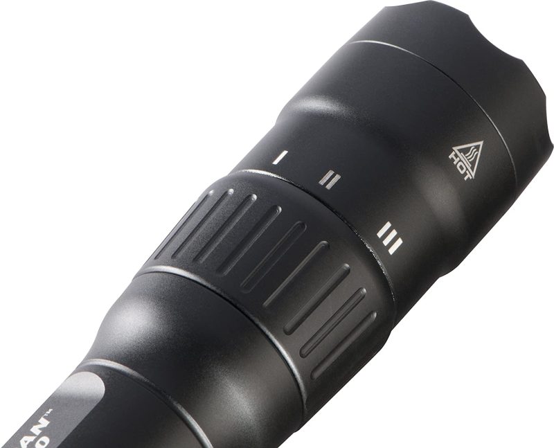 7600 Rechargeable Tactical Flashlight (Black) - Image 3
