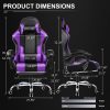 GTPLAYER Gaming Chair, Computer Chair with Footrest and Lumbar Support, Height Adjustable Game Chair with 360  -Swivel Seat and Headrest and for Office or Gaming (White) - Image 13