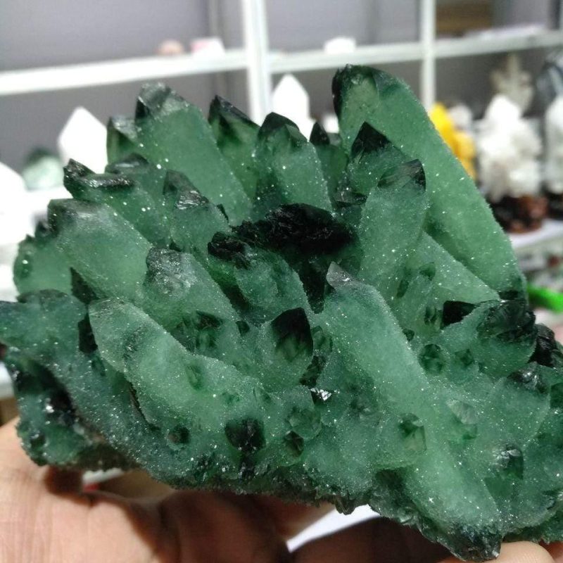 680g Green Phantom Quartz Crystal - Image 8