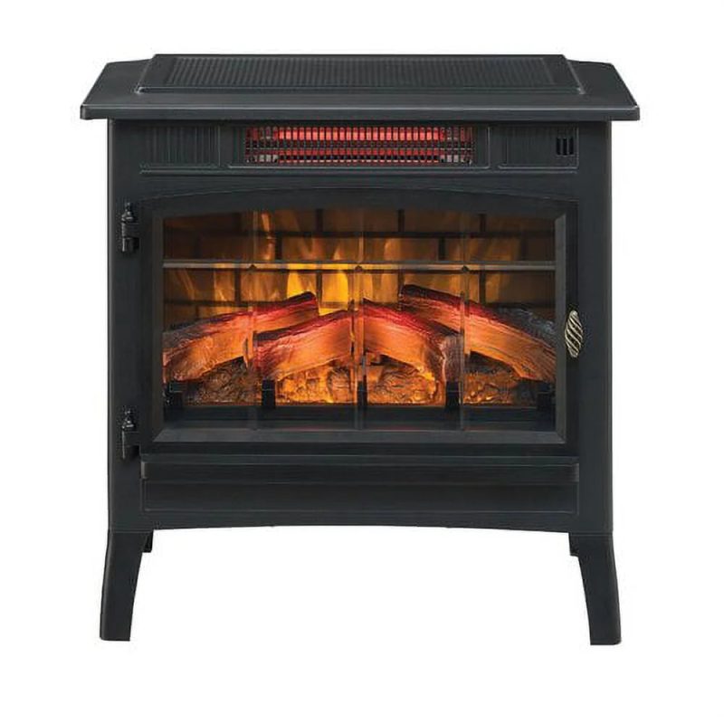 Duraflame 3D 24 W x 23.4 H x 12.9 D 34.1lb Infrared Electric Fireplace Stove - Cream - Image 2