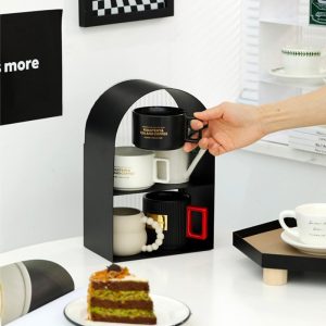 Abstract Arch Metal & Acrylic Display Shelves
