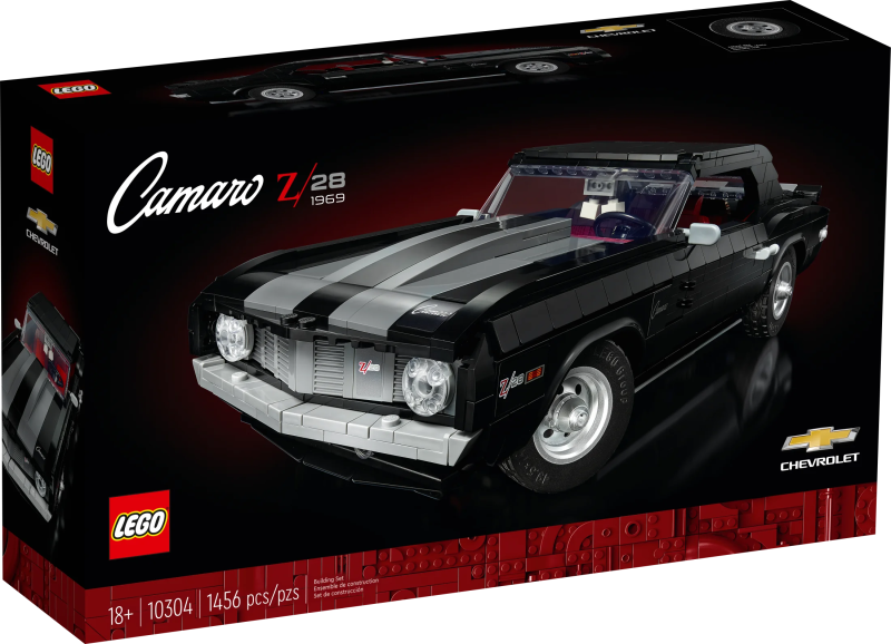 LEGO Icons Chevrolet Camaro Z28 10304, Customizable Classic Car Model Building Kit for Adults, Vintage American Muscle Car, Great Gift Idea - Image 2