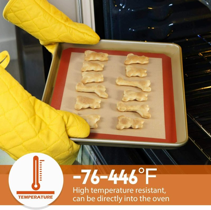 3-Pack Silicone, Nonstick, Heat Resistant, Baking Oven Mats - Image 3