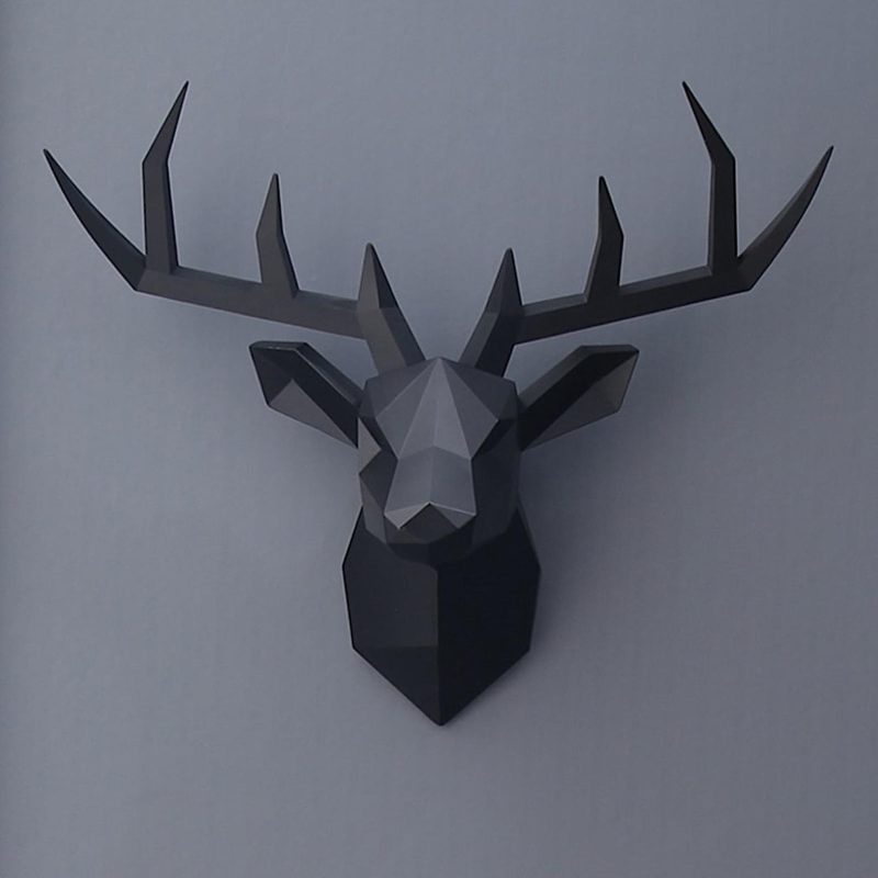 3D Deer Head Wall Statue - Image 9