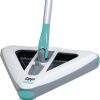 2024 Zippi Sweeper Max- Powerful and Lightweight Sweeper  Perfect for Carpet Hardwood and Tile  Triangular Design Allows for Sweeping in Corners  1000 mAh Rechargeable Battery