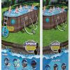 18ft x 9ft x 48 inch Swimming Pool Set with Pump and Maintenance Kit - Image 8