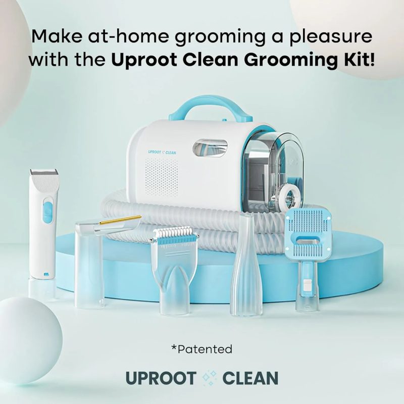 Uproot Clean Pet Grooming Vacuum Kit 7 in 1 - Cat & Dog Hair Vacuum Groomer - Image 2