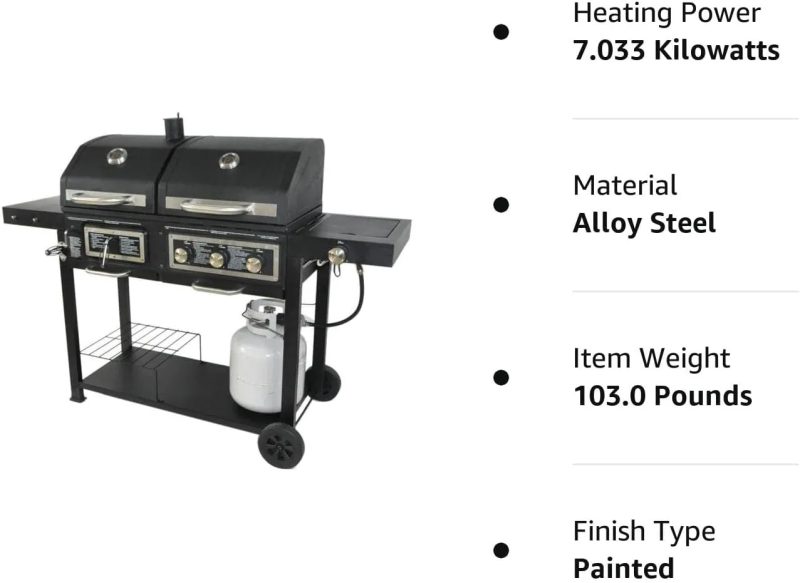 Dual Fuel Combination Charcoal/Gas Grill - Image 4