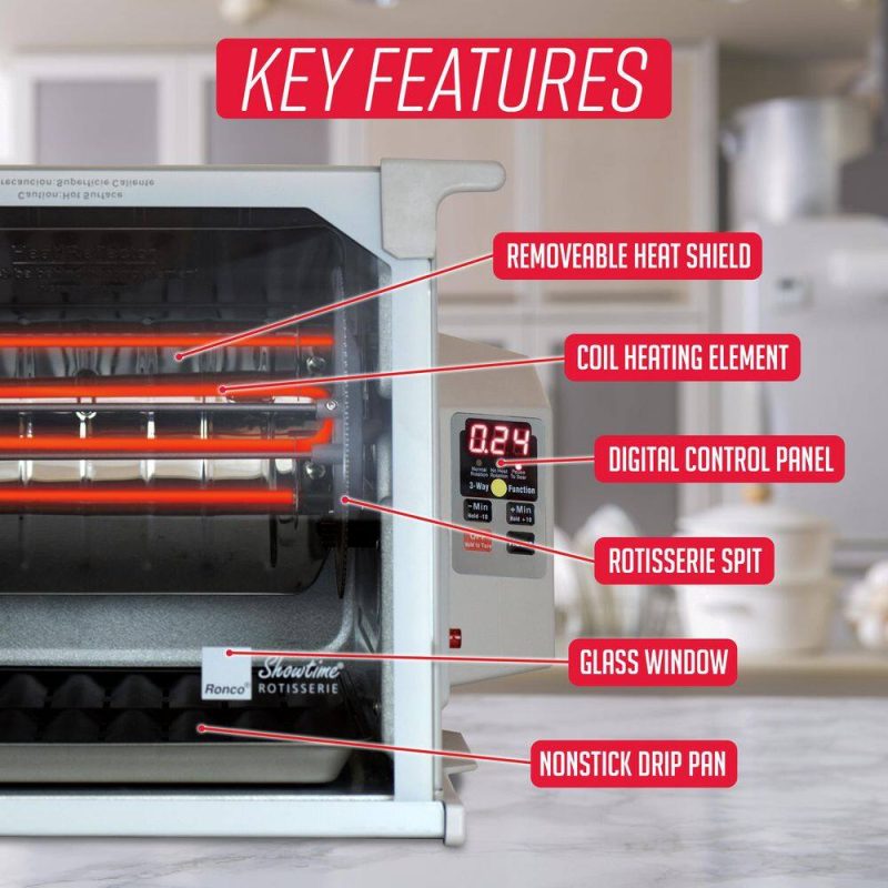 Ronco Digital Platinum Showtime Countertop Rotisserie Oven ST5000PLAT - Image 6