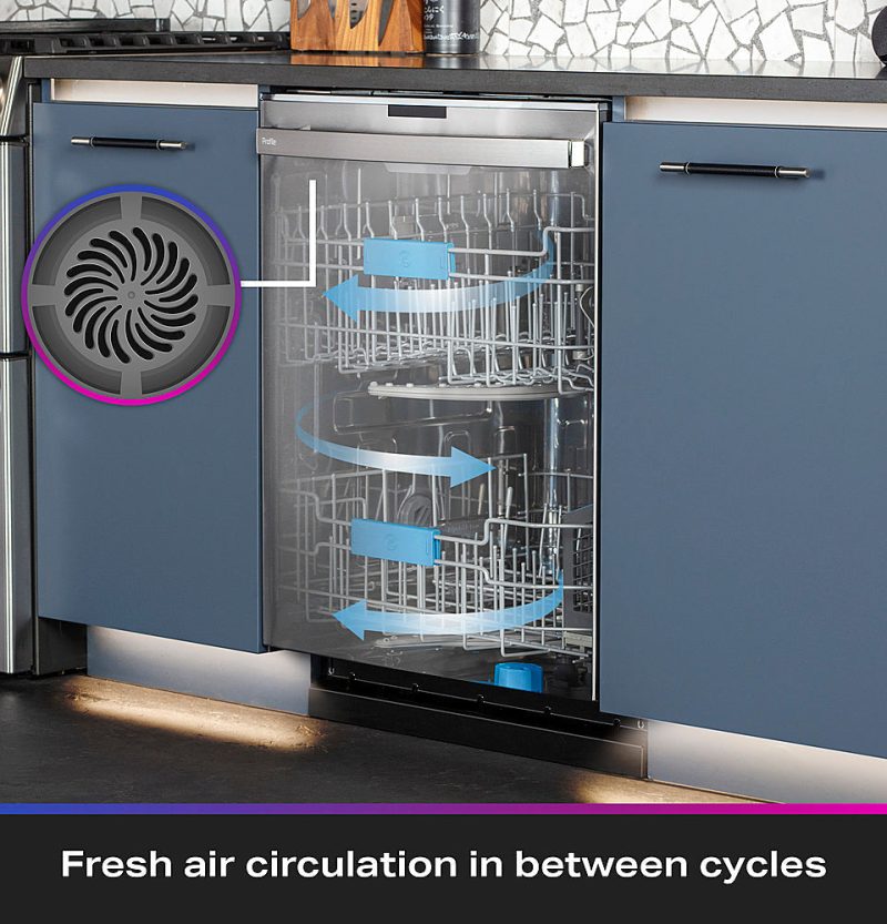 GE Profile – Top Control Smart Built-In Stainless Steel Tub Dishwasher with 3rd Rack and Microban, 42dBA – Stainless steel - Image 20