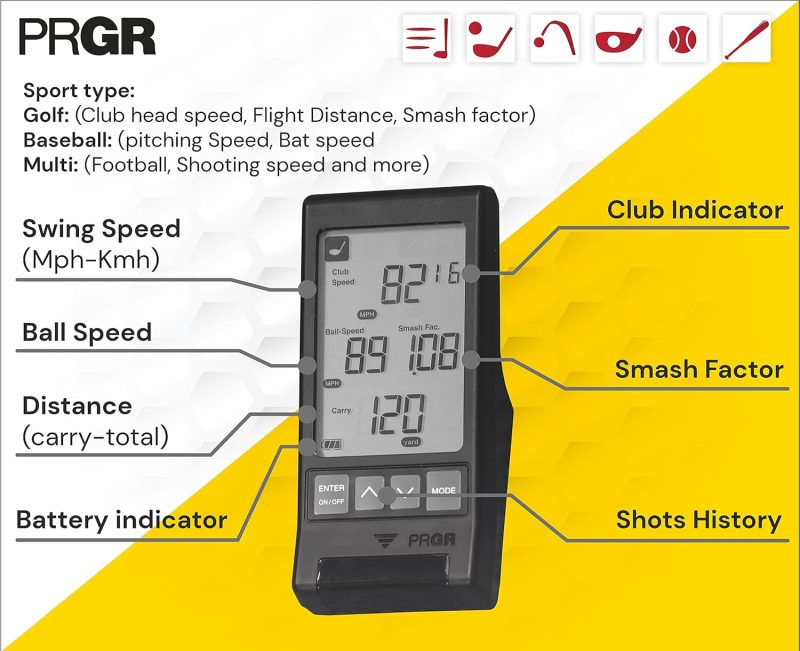 Black Pocket Launch Monitor HS-130A (New 2021 Model) - Image 2