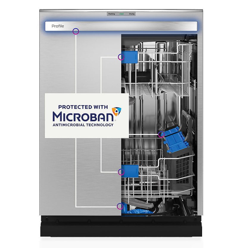 GE Profile – Top Control Smart Built-In Stainless Steel Tub Dishwasher with 3rd Rack and Microban, 42dBA – Stainless steel - Image 10
