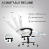 GTPLAYER Gaming Chair, Computer Chair with Footrest and Lumbar Support, Height Adjustable Game Chair with 360  -Swivel Seat and Headrest and for Office or Gaming (White) - Image 45