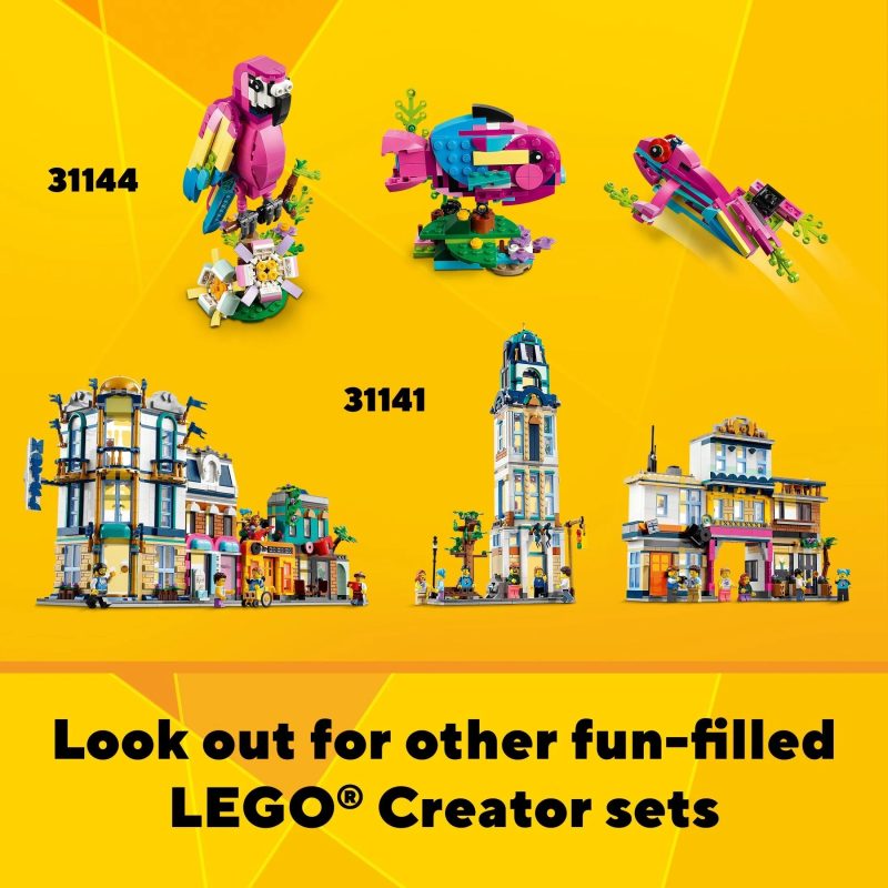 LEGO Creator 3 in 1 Space Roller Coaster, Rebuildable Amusement Park, Build as a Winding Roller Coaster or Drop Tower or Spinning Carousel, with 5 Minifigures, Building Toy Set for Kids Ages 9+, 31142 - Image 8