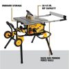 DW 15 Amp Corded 10 in. Job Site Table Saw with Rolling Stand DWE7491RS - Image 3
