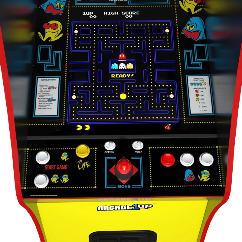 Arcade1Up – PAC-MAN Deluxe Arcade Machine – Yellow - Image 3
