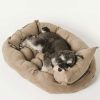 3-in-1 Cozy Boho Cushion Dog Mattress Bed - Image 4