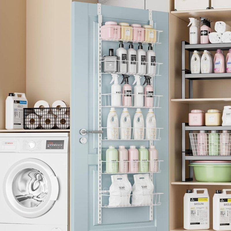6-Tier Over The Door Adjustable Pantry Door Organizer - Image 8