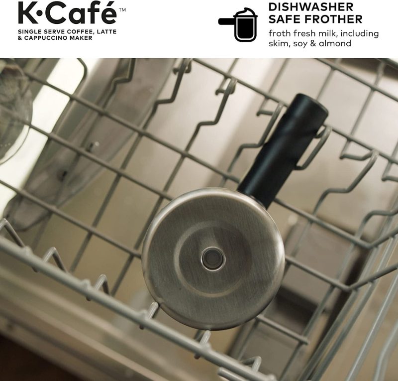 Keurig K-Cafe Single-Serve Coffee, Latte & Cappuccino Maker with Milk Frother, 60oz Reservoir, Dark Charcoal - Image 14