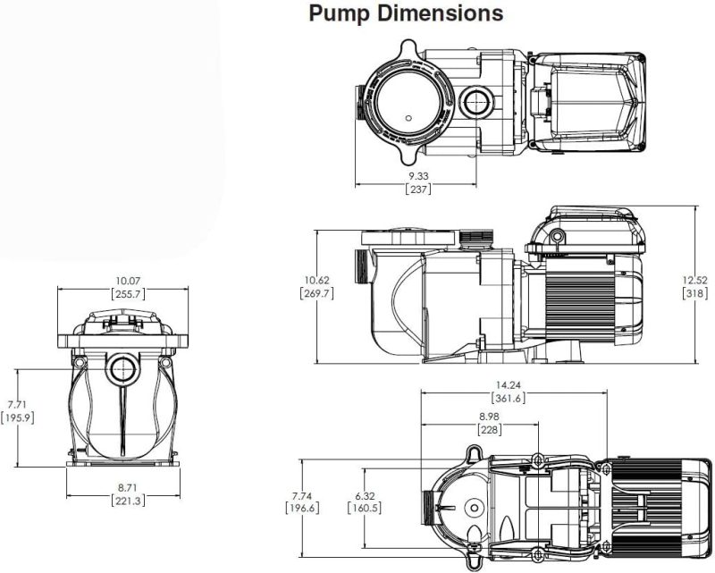 Pentair EC-342001 SuperFlo VS Variable Speed Pool Pump, 1 1/2 Horsepower, 115/208-230 Volt, 1 Phase - Energy Star Certified, Almond - Image 2