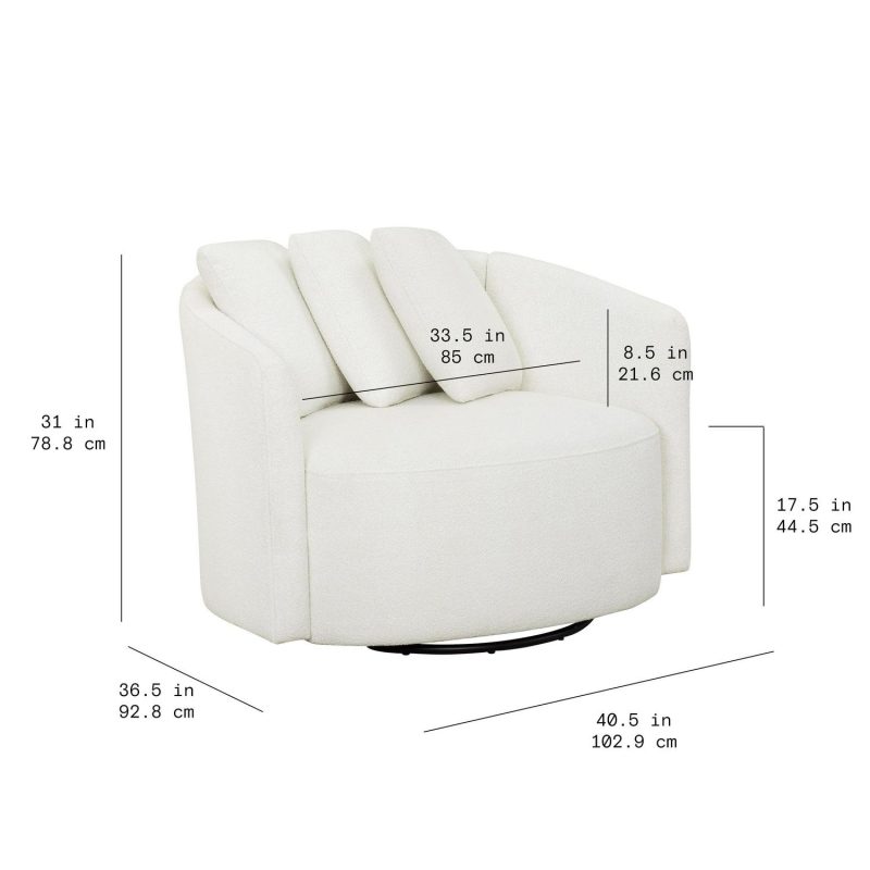 Beautiful Drew Chair by Drew Barrymore, Cream - Image 11