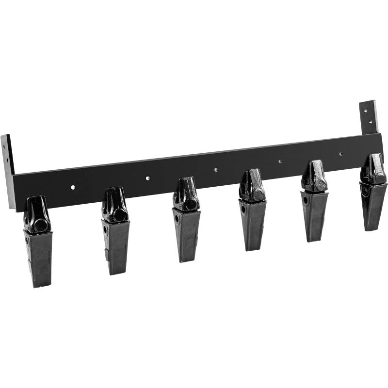 VEVOR Bucket Tooth Bar 48'' Inside Bucket Width Tractor Bucket Teeth 9.84'' Teeth Space Tooth Bar for Loader Bucket 23TF Bolt on Tooth Bucket - MadeInUSA - Image 3