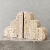 Abstract Marble Travertine Bookends - Image 3