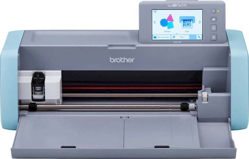 Brother – ScanNCut DX SDX125 Electronic Cutting Machine with Built-in Scanner – Grey/Aqua