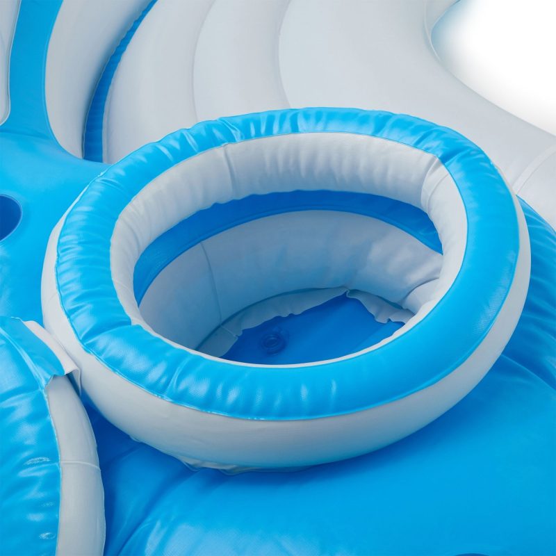 Intex 56299EP 7 Person Inflatable Splash N Chill Lake and Pool Lounger - 图片 5