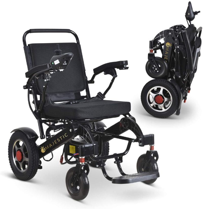 2020 New Folding Ultra Lightweight Electric Power Wheelchair, Silla de Ruedas Electrica, FDA Approved and Air Travel Allowed, Heavy Duty, Mobility Motorized, Portable Power (17.5′′ Seat Width) - Image 3