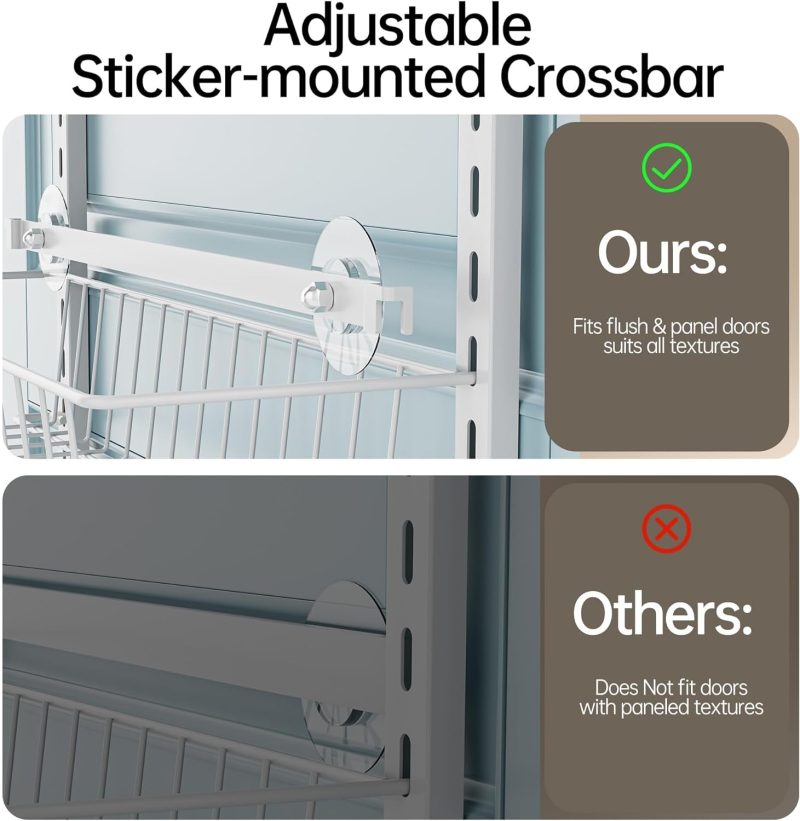 6-Tier Over The Door Adjustable Pantry Door Organizer - Image 6