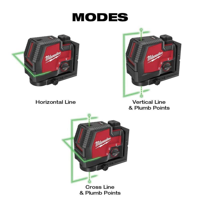3522-21 Green 100 ft. Cross Line and Plumb Points Rechargeable Laser Level with REDLITHIUM Lithium-Ion USB Battery and Charger - Image 22