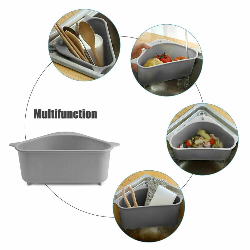 2PC Sink Drain Filter, Sponge Storage, Strainer, Basket And Organizer - Image 6
