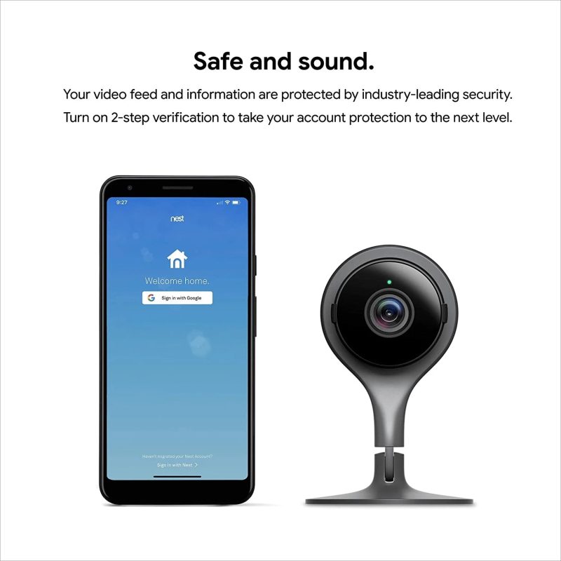 Google Nest Cam Indoor Wired Indoor Camera, For Home Security - Image 2