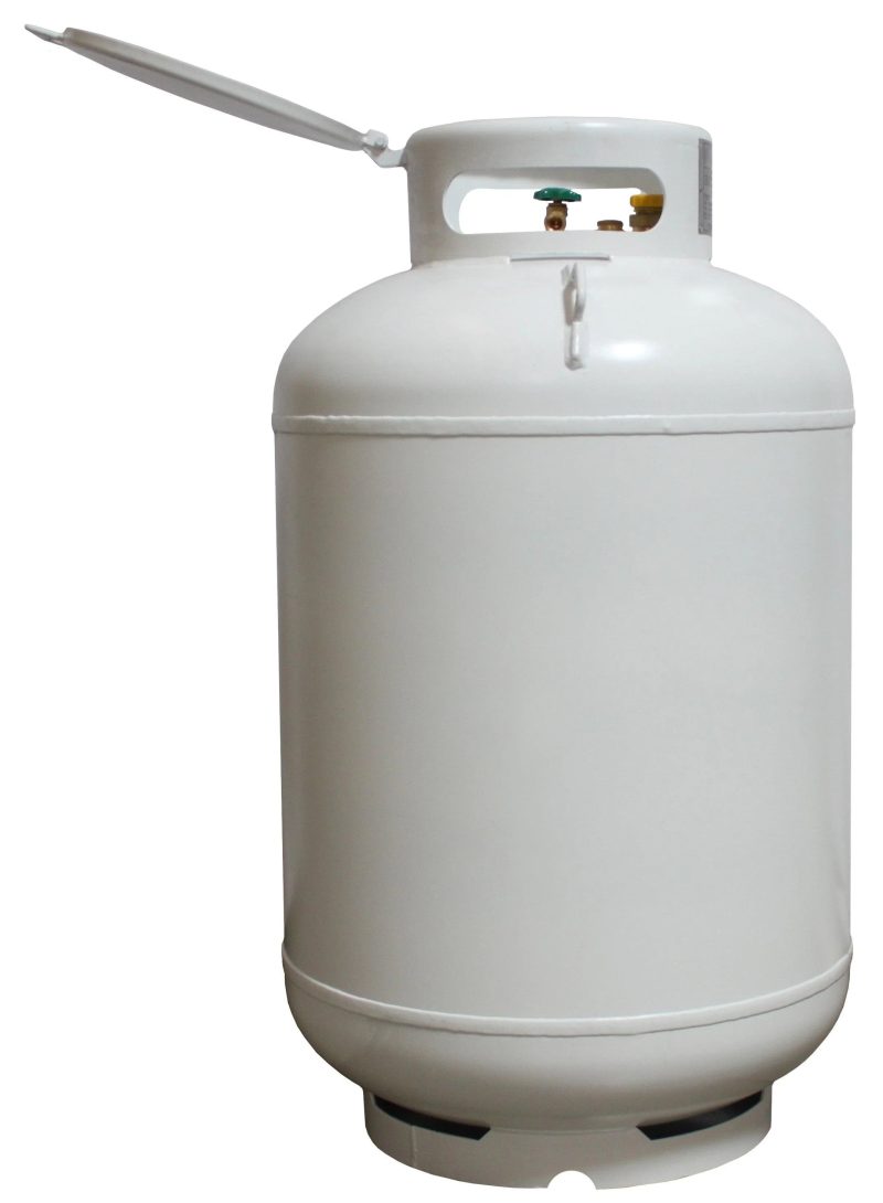Flame King 420lb 120 gallon ASME Empty Propane Tank Cylinder with Float Gauge & Lid - Image 5