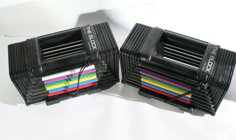 2 Powerblock The Block 45 Lbs Adjustable Dumbbells Weights Portable Exercise - Image 2