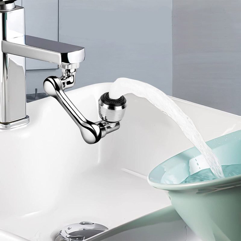 2 Pack Universal 1080° Swivel Extension, Faucet Aerator & Rotater- Robotic Arm Design - Image 7